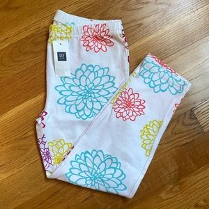 Gap Kids Girls Floral White Leggings